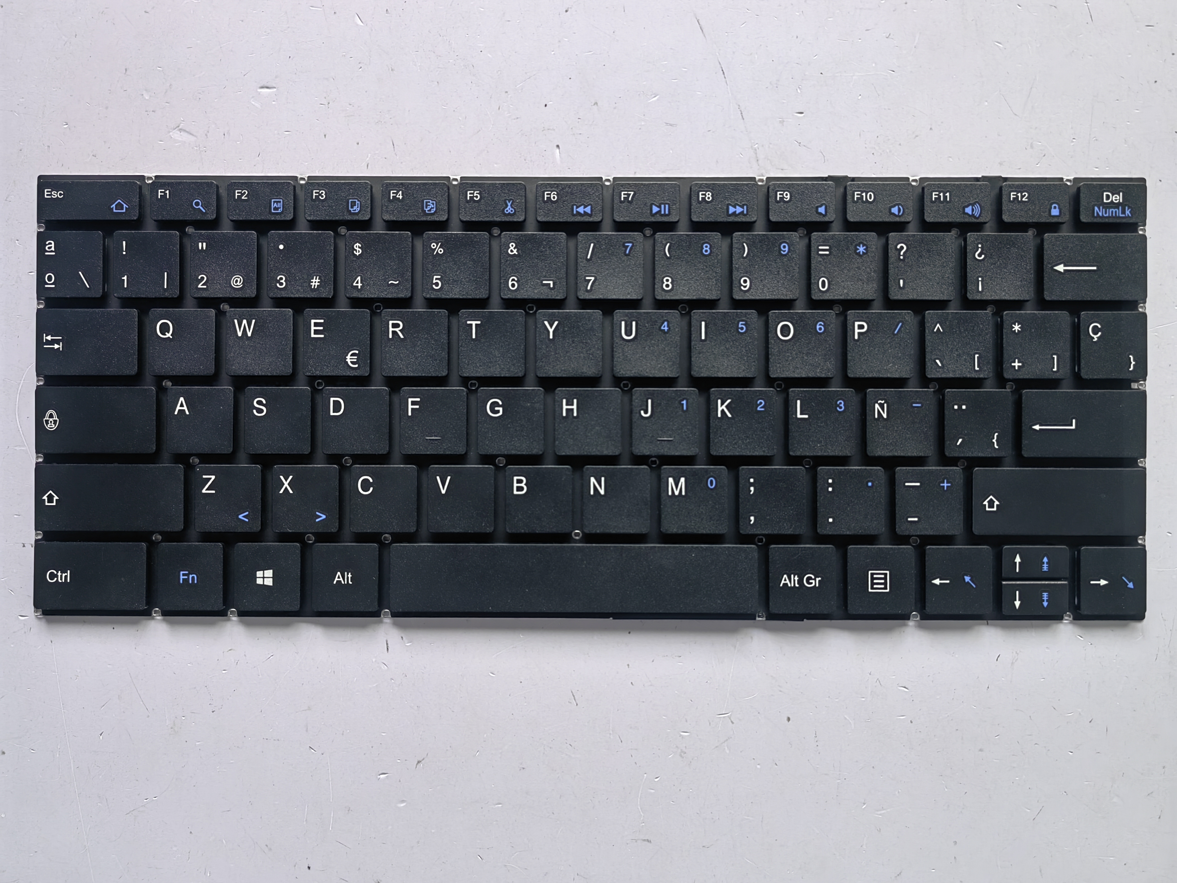 Picture of New Replacement Laptop Keyboard For N/A YMS-0092-C small carriage return BLACK SP Layout